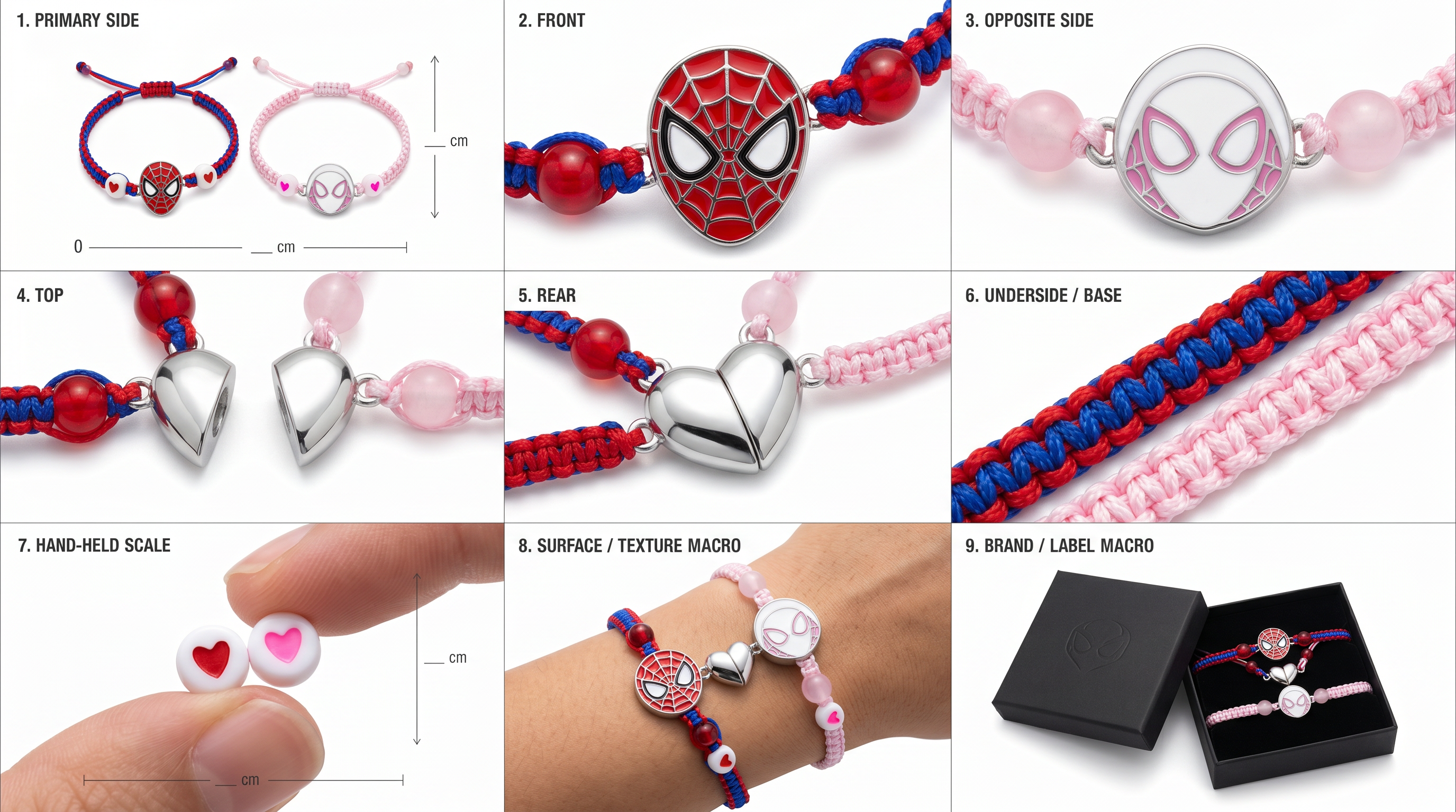Spiderman Friendship Bracelet for Couples