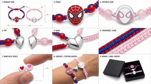 Spiderman Friendship Bracelet for Couples